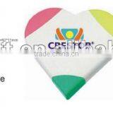 3 in 1 Fluorescent Heart Shaped Beautiful Love Highlighter Promotional Gift/fancy 3in1 Highlighter/multi Colored Highlighter Pen thumbnail-3