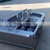 Commercial Kitchen 4 Burner Gas Stoves With Electric Oven thumbnail-3