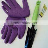 Pretty Gardening Gloves Set Green Metal Trowel Transplanter Weeding Tool thumbnail-2