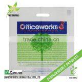 BSCI Certified Factory/100% Biodegradable Compostable Punch Out Bag With Oval Hole thumbnail-3