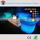 PE LED Modern Sofa Furniture / Night Club Plastic Sofa Set/ Glow Led Sofa thumbnail-1