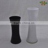 Black and White Thin Waist Glass Color Vases thumbnail-6