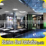 Custom Made Luxurious Stainless Steel Interior Hotel Lobby Decoration thumbnail-4