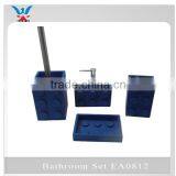 EA0812 Blue Resin Wholesale Bathroom Accessory Set thumbnail-1