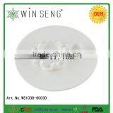 Ceramic White Porcelain "lotus" Egg Tray, Egg Holder, Egg Dish, Egg Plate thumbnail-3