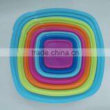 Rainbow Color 14pcs Square Plastic Storage Container thumbnail-1