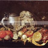 Still Life Oil Painting Fruit and Tableware