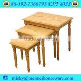 3pcs Antique Wooden Grain Tables/nesting Tables/coffe Tables thumbnail-2