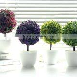 GNW GP005 Artificial Plastic Colored Plant Pots Wholesale for Office Table Decoration thumbnail-2