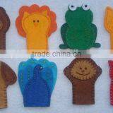 Hot Sale Eco Friendly New Products Promotional Gift Wholesale Ornaments Fabric Animal Felt Finger Puppets on Express thumbnail-1