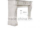 Luxury Home Decoration Marble Stone Hunan Marble Fireplace Mantel thumbnail-2