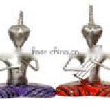 I/W PAINTED SITTING MUSICAL MEN S/4 thumbnail-1