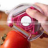 Creative Kitchen Tool 3 In 1 Fruit & Vegetable Round Peeler With Cute Design thumbnail-1