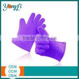 Microwave Oven Durable Eco-Friendly Heat Resistant Silicone BBQ Gloves Set thumbnail-1