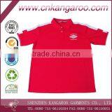 High Quality Men's Cool Customized Designs and Brands Factory Plain Dyed Red Polo Shirt thumbnail-1