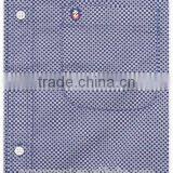 2017 NEW Indian Fashion Long Sleeve Blue Stripes French Cuff Button-down Collar Casual Man Shirt thumbnail-6