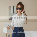 New Design Long Sleeve Leisure and Work Cotton Shirt for Ladies thumbnail-3