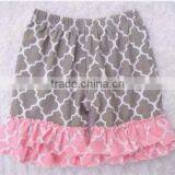 2016 China Yiwu Product and Wholesale and EXW Price Cotton Shorts With Rufffle for Baby Kids for Summer and Sport Wearing thumbnail-6