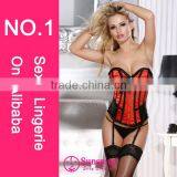 2015 Newest Designer Hot Sale Sexy Www Xxx Photo Girls Waist Training Corset Sexy Busty Corset Bustier Sexy Corset thumbnail-1