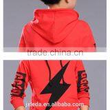 Boys New Spring Hooded Lightning Printing Long Sleeve Fleece Children Sports Coat thumbnail-5