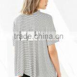 Cheap Promotion Women Fashion Tee Longline Tee thumbnail-4
