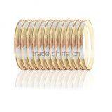 6 MM Tri Color Plated Veni Bangles thumbnail-1