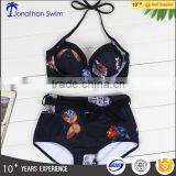 Fashion Printed High Waist Push up Bikini Set 2017