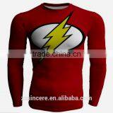 Men's Compression Long Sleeve T-shirt Running Cycling Base Tee Tops thumbnail-2