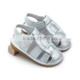 Children Shoes Silver Leather Handmade Squeaky Shoes thumbnail-5