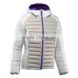 Women Outdoor Blank Hooded Varsity Jacket Quilted Down Jacket for Winters thumbnail-5