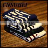 Men Autumn Winter Fashion Irregular Stripe Cotton Socks thumbnail-2