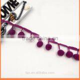 Stock Colorful Women's Girl's Apparel Accessories Pom Pom Ball Trimming thumbnail-3