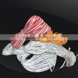 Color High Visibility Polyester Retro Reflective Fabric Piping Tape for Clothing thumbnail-1