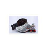 Wholesale Men's Nike Shox NZ Shoes Silver Red thumbnail-1