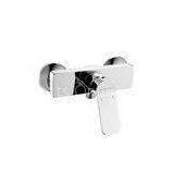 Single Hanldle Shower Mixer Taps Shower Faucets Brass Square Body Chormed Cold Hot Signals thumbnail-1