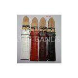 8mm - 32mm Imitation Croco Leather Watch Wrist Bands With Yellow / Beige Nubuck Lining thumbnail-1