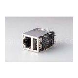 Ethernet 10 / 100 Base -T Female RJ45 Network Port With Usb Connector / Shield / Led