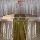 Satin table runner for round table and table runner