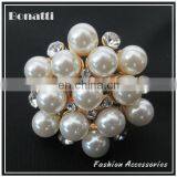 Pearl Crystal Brooch thumbnail-1