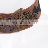 Steampunk Choker Collar With Brass Gears and Butterfly Wings thumbnail-4