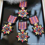 Fashion Rhinestone Embroidery 3D Patch Sequin Beads Garment Accessories thumbnail-2