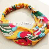 Polyester Printed Elastic Hair Band Hair Accessories Fashion Printing Headband for Women thumbnail-2