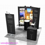 Aluminum Frame Trade Show Booth Podium Counter Pop Up Kit with spotlights