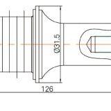 Flange Type Reverse Horn Ultrasonic Piezoelectric Transducer , Sealing High Power Ultrasonic Transducer thumbnail-2