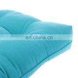 Recyclable Cheap Soft Patio Outdoor Solid Blue Non-slip U-shaped Tufted Chair Pad With Ties Home thumbnail-3