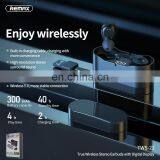 Remax Latest Black USB TWS Earbuds LED Wireless Bluetooth 5.0 Earphone With Charging Case thumbnail-3