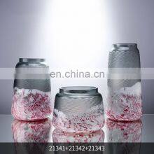 Modern Luxury Living Room Pink Painted Small Handmade Colored Glass Vase Decor Restaurant thumbnail-2