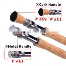 Amazon 9 футов 2,7 м В наличии #3/4 # 5/6 #7/8 Оптовая суперлегкая 4-сегментная рыболовная удочка в трубке для рыбалки на мушку thumbnail-5