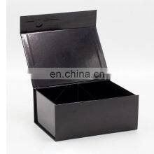 Custom Lamination Glossy Black Rigid A5 Deep Foldable Gift Box With Magnetic Closure thumbnail-2