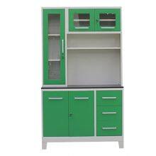 L Type Stee Kitchen Cabinet With Glass Door thumbnail-2